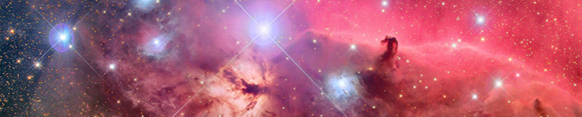 Güeyada dende'l Hubble a la constelación d'Orión, cola nebulosa Cabeza de Caballu